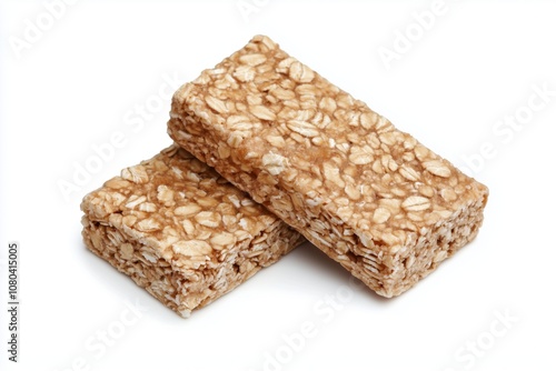 Oat bar isolated on white background