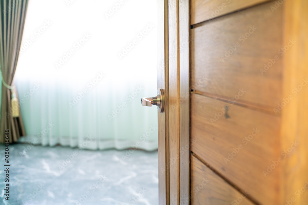 Wooden brown teak with glass door Wooden brown teak with glass door