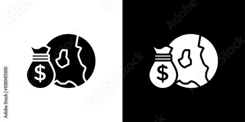 Capitalism icon linear logo isolated
