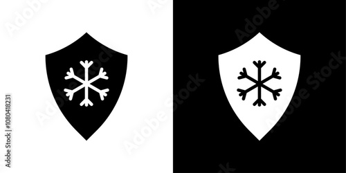 Frost resistant icon linear logo isolated