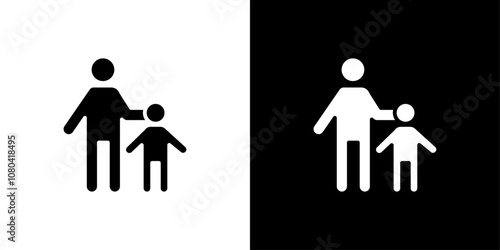 Guardian icon linear logo isolated