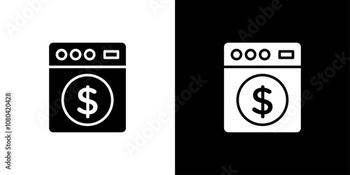 Money laundering icon linear logo isolated
