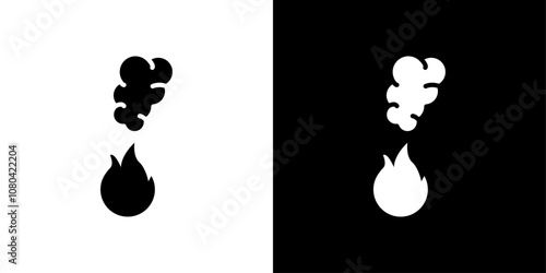 pollution icon linear logo isolated