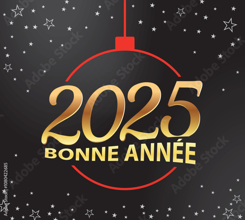 Obraz na płótnie CARTE DE BONNE ANNEE 1 w salonie