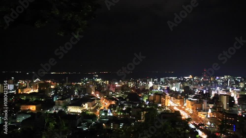 Wallpaper Mural 夜の鹿児島の街並み Torontodigital.ca