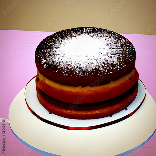 chocolate cake with icing