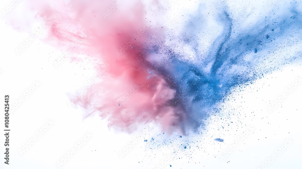 digital technology blue pink powder smoke poster background digital technology blue pink powder smoke poster background