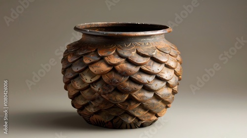 Ancient Jomon Pottery from Early Japanese Civilization photo