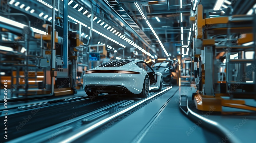 futuristic car manufacturing, bright light - Generative AI
futuristic car manufacturing, bright light - Generative AI