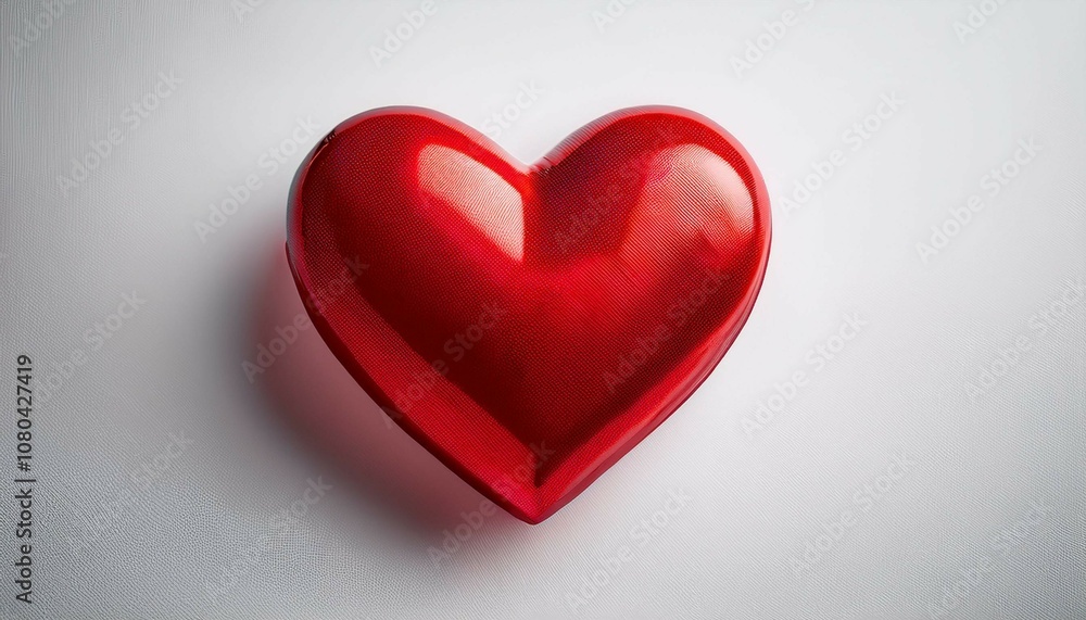 Obraz premium red heart on a red background