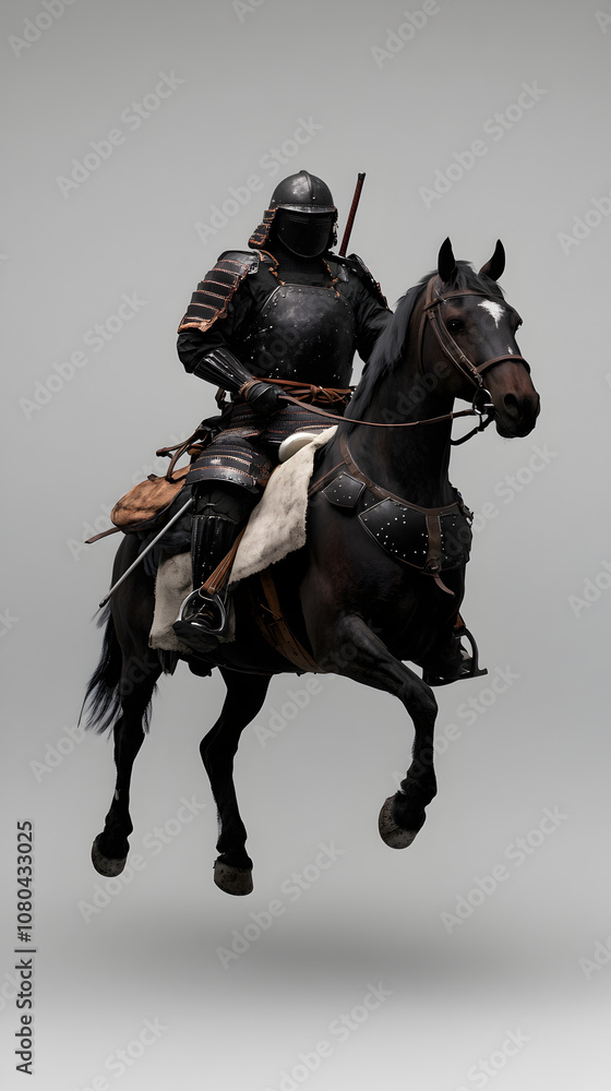 A heavy cavalry knight in full armor and mounted on a horse, ready for battle against a muted gray background. A knight in armor on horseback.
A heavy cavalry knight in full armor and mounted on a horse, ready for battle against a muted gray background. A knight in armor on horseback.