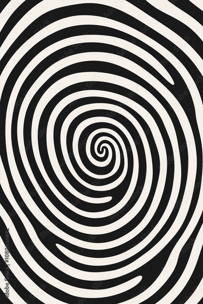 Intriguing Black and White Spiral Design Intriguing Black and White Spiral Design