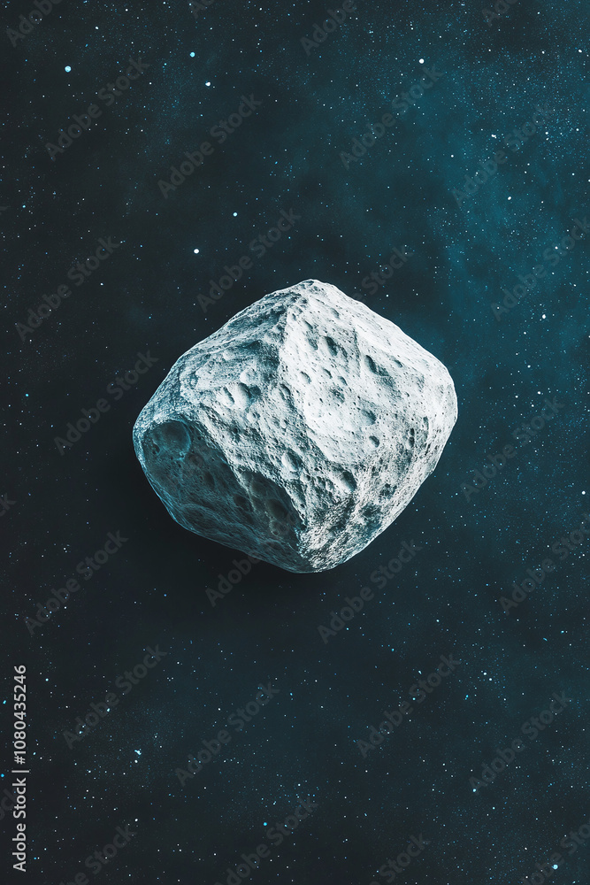 Mysterious Space Asteroid in Deep Space Mysterious Space Asteroid in Deep Space