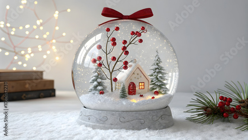 christmass snow ball glass globe