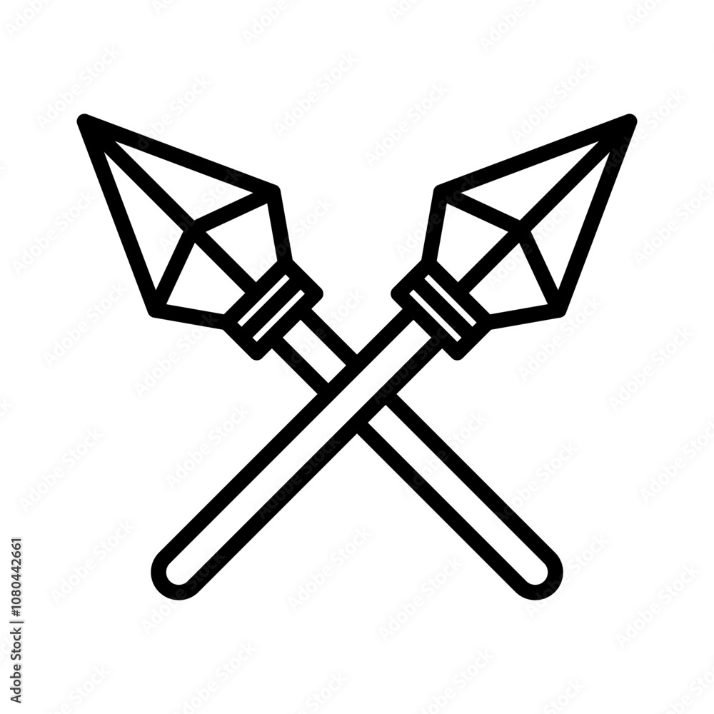 lance icon linear logo mark in black and white lance icon linear logo mark in black and white