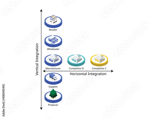 horizontal integration and vertical integration for financial statement