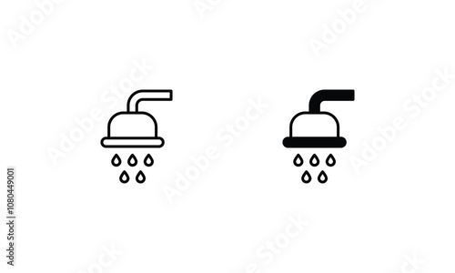 Shower vector icon