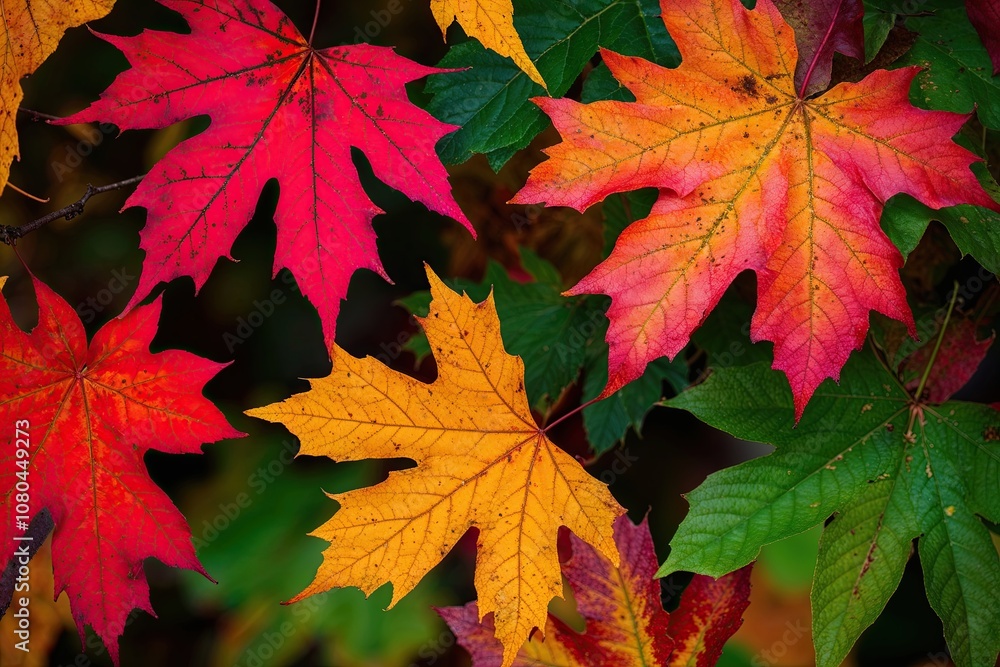 Stunning Autumn Foliage Showcasing Colorful Seasonal Leaves Stunning Autumn Foliage Showcasing Colorful Seasonal Leaves