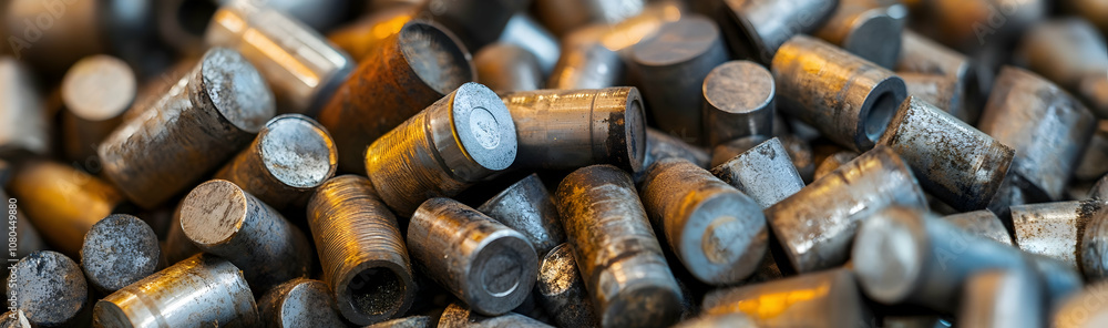 Pile of tumbling mediums for a vibratory finishing machine, used in metalworking - Pile of tumbling mediums for a vibratory finishing machine, used in metalworking -