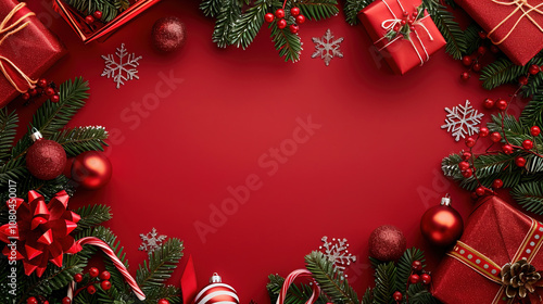 red background for christmas