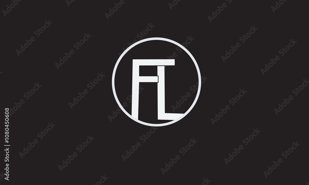 FP, PF , F , P Abstract Letters Logo Monogram FP, PF , F , P Abstract Letters Logo Monogram