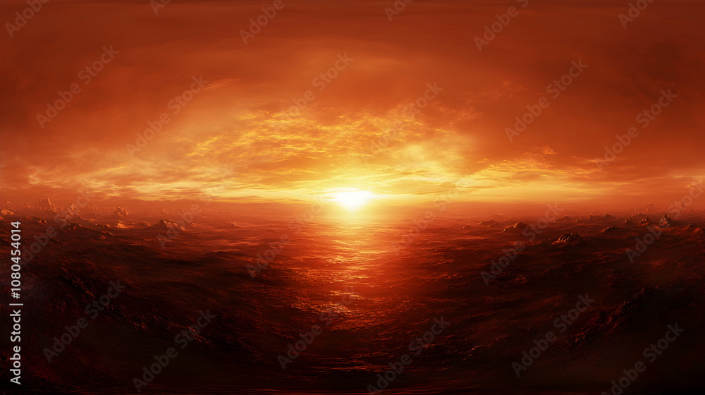 Fototapeta premium Sunset Sky Panorama a?