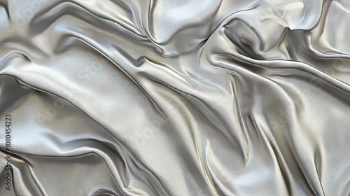 A close-up view of silky fabric with elegant folds, showcasing a soft sheen and smooth texture.