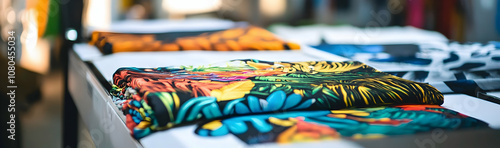 T-shirt printing machine with DTG technology in action  -