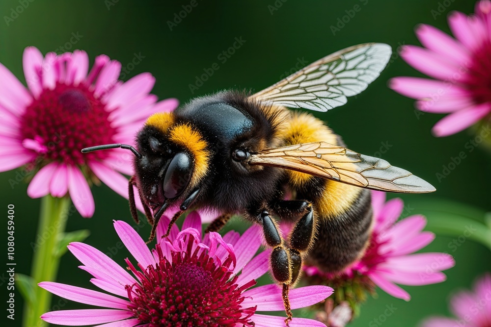Stunning Isolated Bumblebee Wings for Nature and Pollination Aesthetics Stunning Isolated Bumblebee Wings for Nature and Pollination Aesthetics