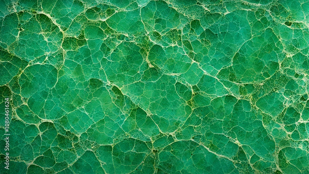 Fototapeta premium Marble background. Stone wallpaper. Sophisticated green marble surface adorned with gold lines, perfect for a stylish stone wallpaper aesthetic. Green.