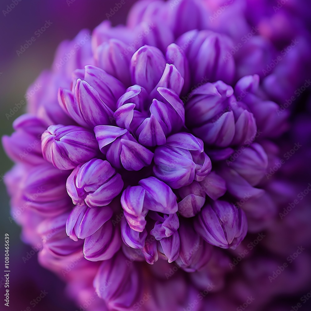 A detailed shot highlighting the texture and structure of purple flower buds in close-up view. A detailed shot highlighting the texture and structure of purple flower buds in close-up view.