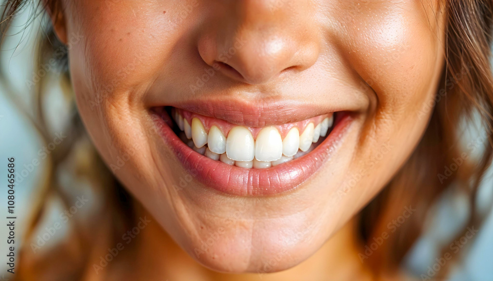 Portrait of a Woman with a Bright, Healthy Smile Portrait of a Woman with a Bright, Healthy Smile