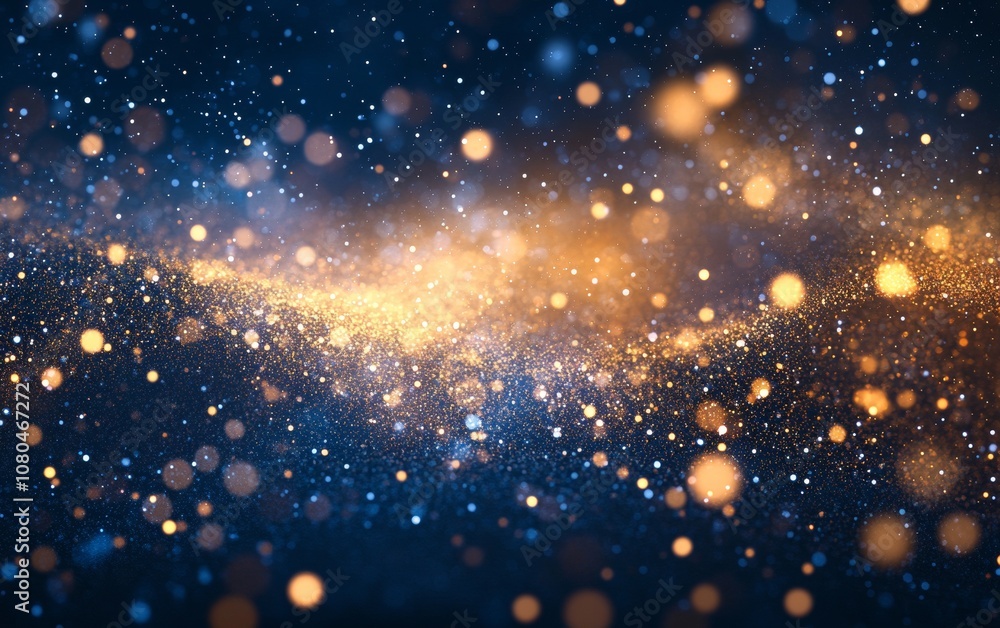 Fototapeta premium A blue and orange background with many small dots