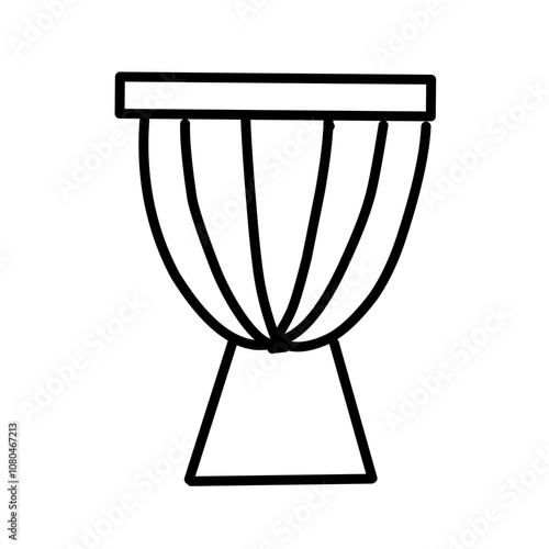 Musical instruments sketch illustration