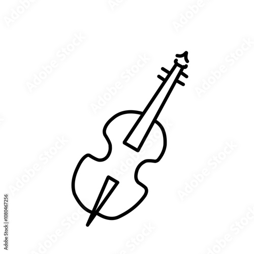 Musical instruments sketch illustration