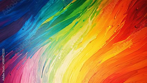 abstract rainbow paint background