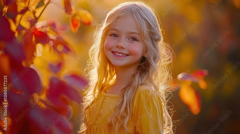 The Smiling Girl in Autumn The Smiling Girl in Autumn