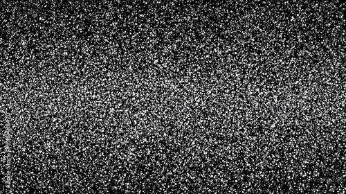 abstract black and white noise texture with intense grain patterns, evoking a vintage film effect. dense, chaotic, random distribution, high contrast