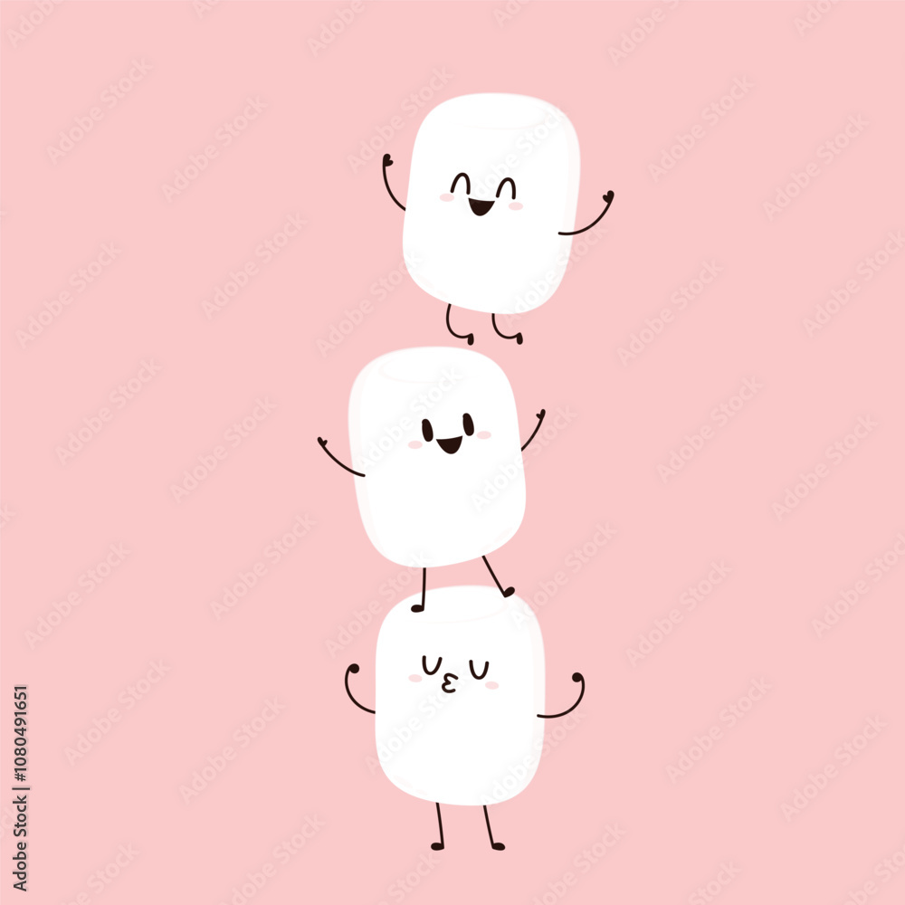 Marshmallow cartoon. marshmallow character design. Marshmallow vector. Marshmallow cartoon. marshmallow character design. Marshmallow vector.