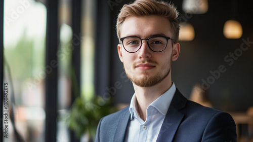 Wallpaper Mural Young professional in business attire during daytime indoors Torontodigital.ca