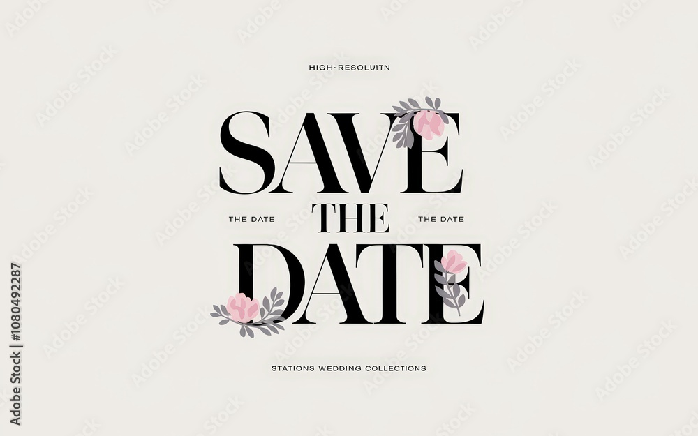Fototapeta premium save the date card