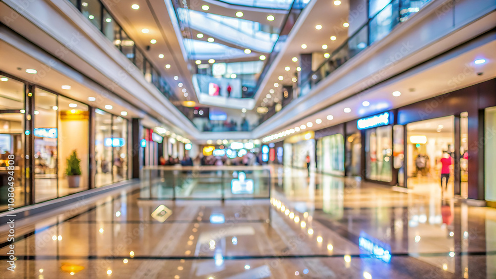 empty shopping mall as blurred abstract background empty shopping mall as blurred abstract background