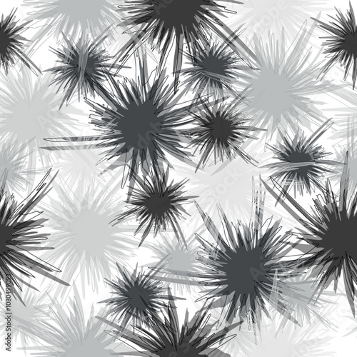 black and white seamless pattern