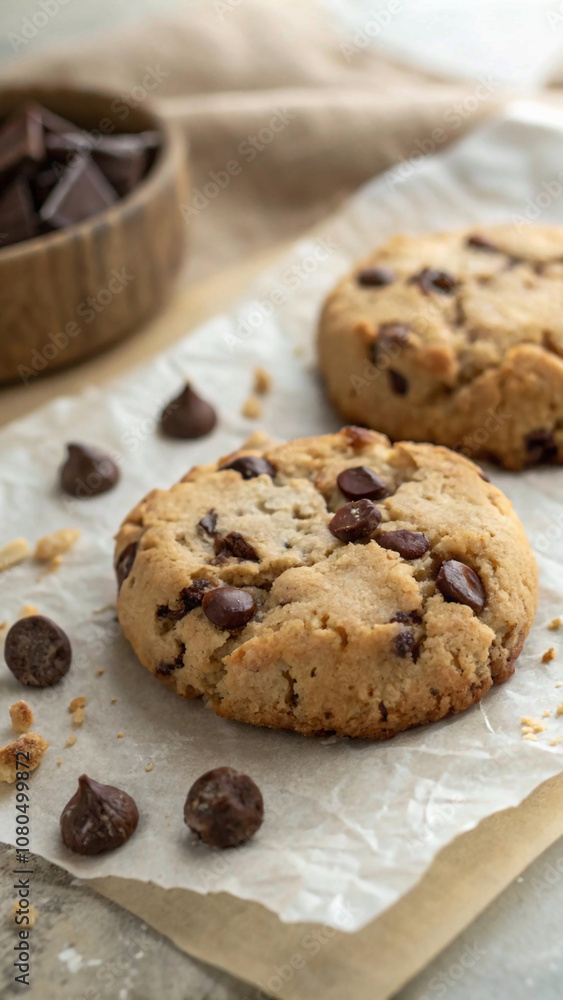 Chocolate Chip Biscuits with Rustic Appeal Chocolate Chip Biscuits with Rustic Appeal
