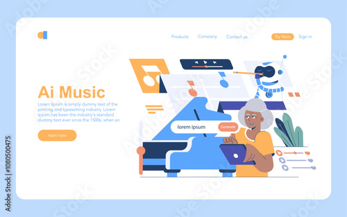 Longevity Clinic. Flat Vector Illustration