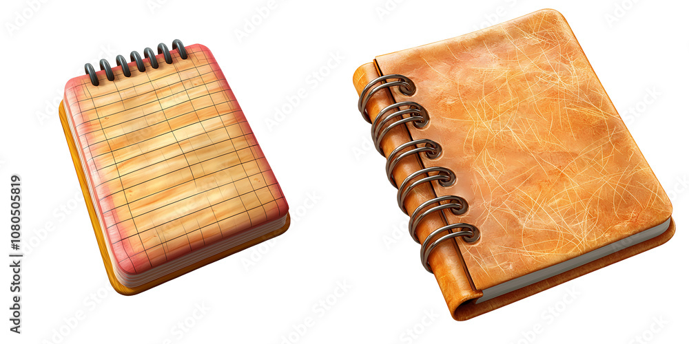 Blank piece of notebook paper with faint lines 3D illustration isolated on white and transparent background Blank piece of notebook paper with faint lines 3D illustration isolated on white and transparent background