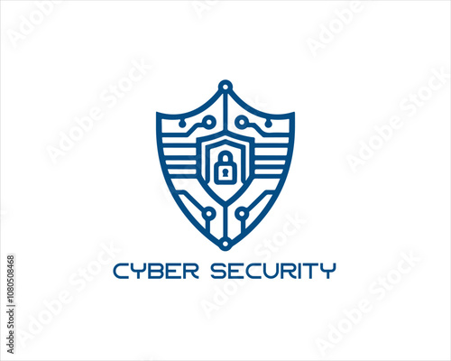Cyber security logo design icon symbol vector illustration. Modern cyber security logo Template. Free Download Cyber security logo design icon symbol vector illustration. Modern cyber security logo Template. - GFXLoad