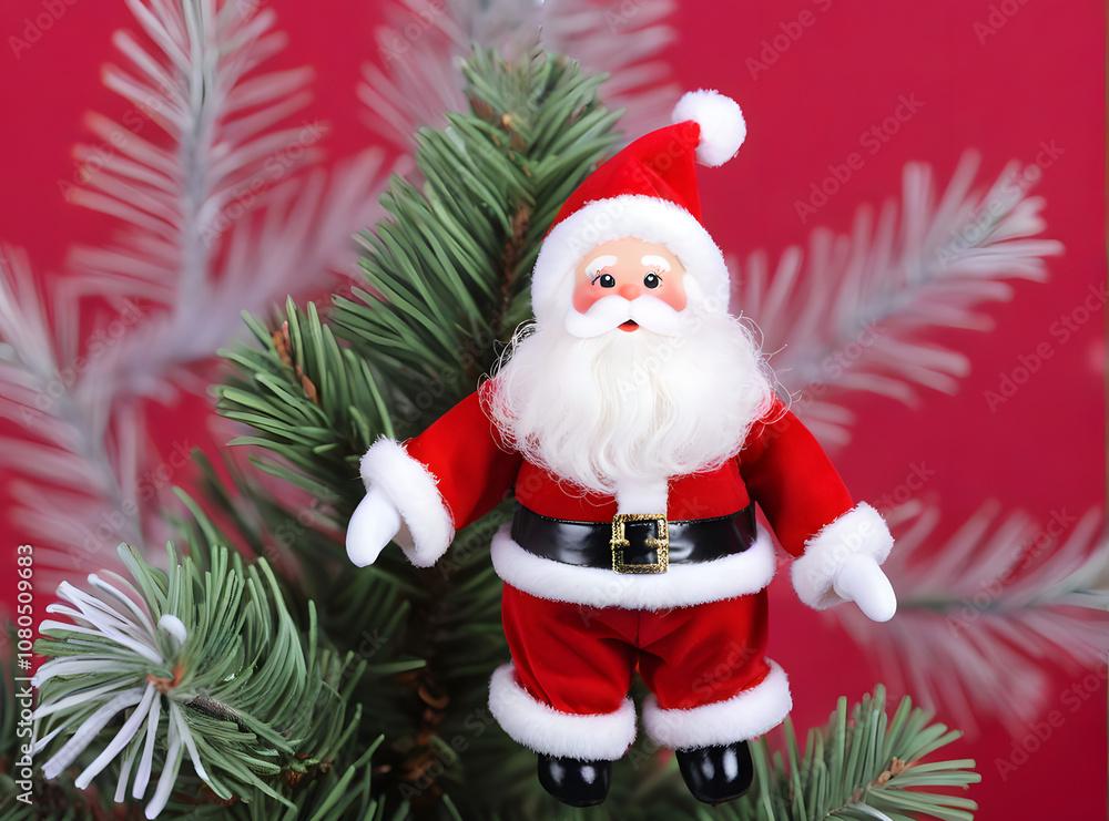 Cute Santa Doll with Christmas Tree Cute Santa Doll with Christmas Tree
