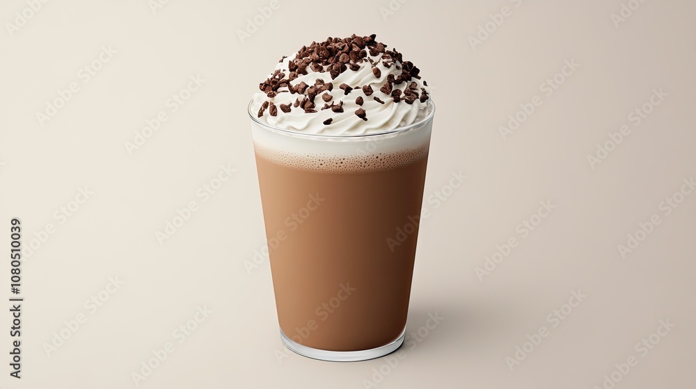 A beautifully designed mocha with a clean background, ideal for showcasing marketing messages A beautifully designed mocha with a clean background, ideal for showcasing marketing messages