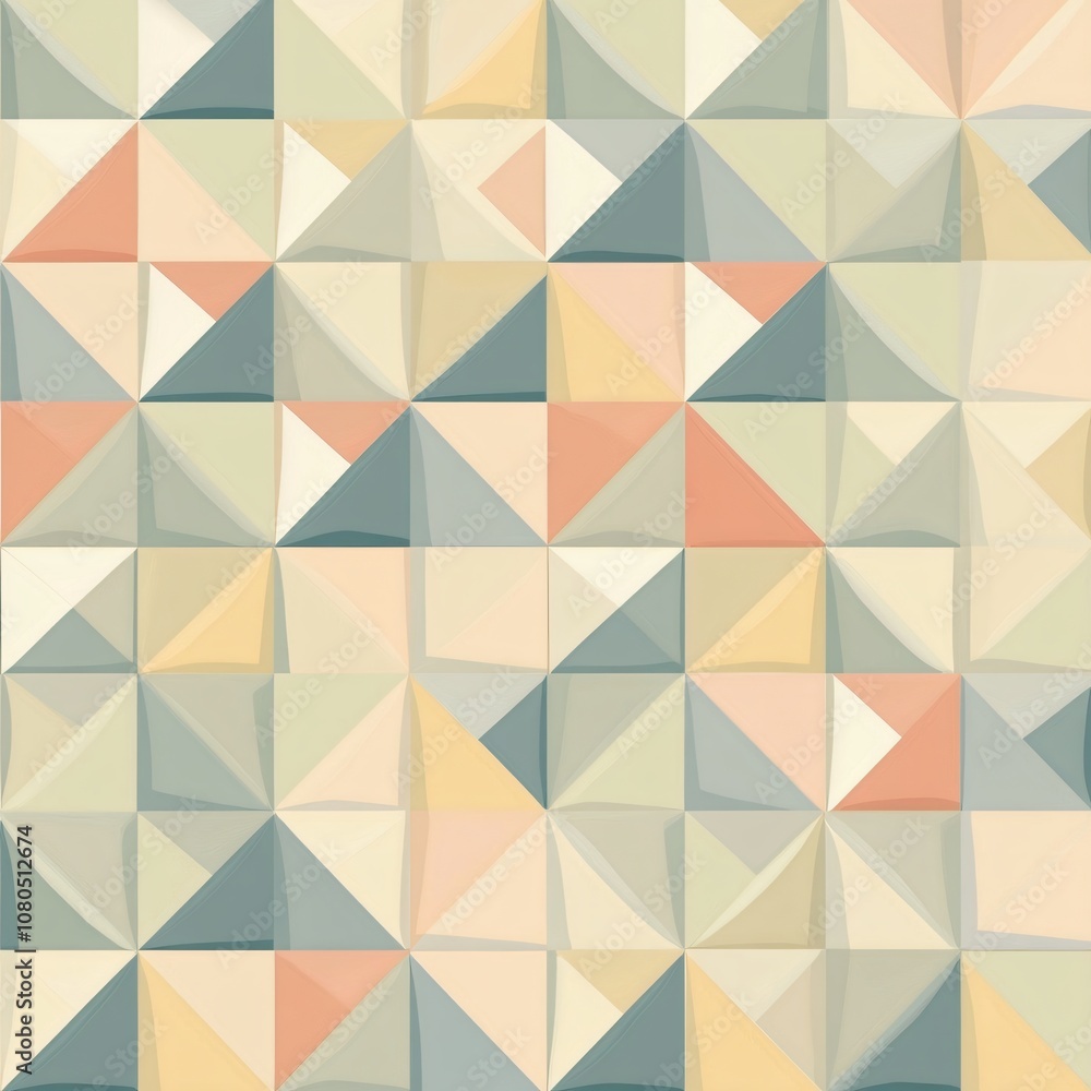Obraz premium Geometric pattern design abstract art digital artwork calm environment aesthetic view modern concept